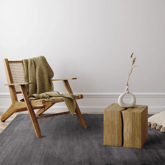 Kuza Stripe Charcoal Rug alternate image