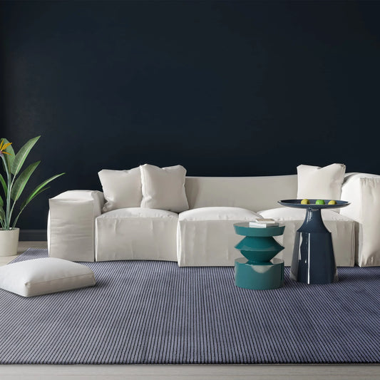 Kuza Stripe Navy Rug alternate image