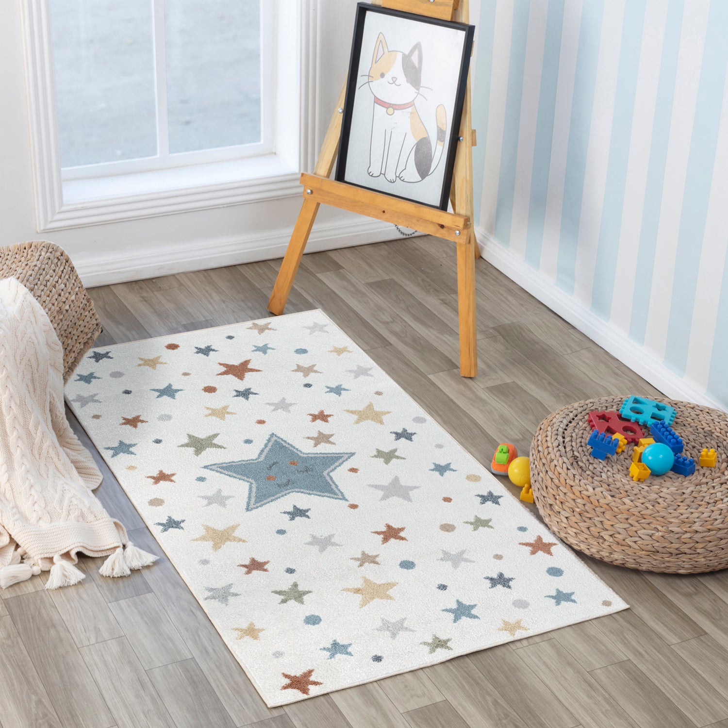 Lillian Machine Washable LLL2343 Round Rug