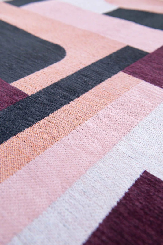 Louis De Poortere Nuance Module 9209 Pink Rohe Round Rug - Love-Rugs alternate image