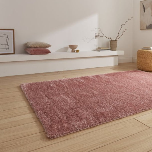 Lux Shaggy Blush Rug - Love - Rugs