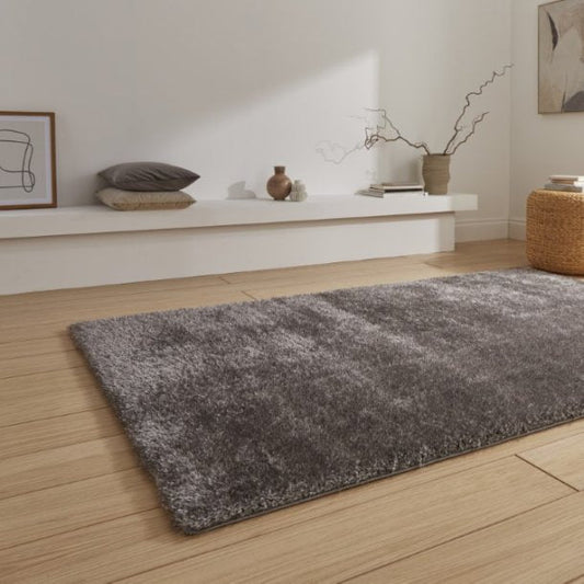 Lux Shaggy Charcoal Rug - Love - Rugs alternate image