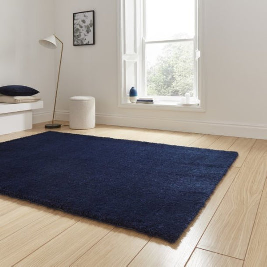 Lux Shaggy Navy Rug - Love - Rugs alternate image