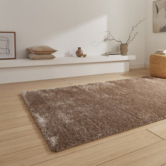 Lux Shaggy Walnut Rug - Love - Rugs alternate image