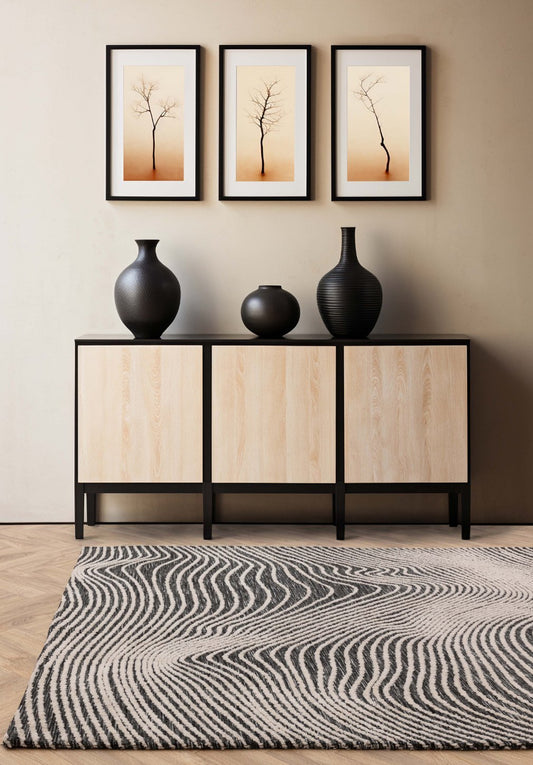 Mason Magnitude Black Rug - Love - Rugs alternate image
