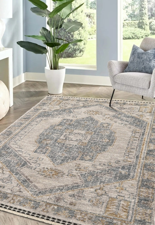 Mateo Medallion Blue Rug - Love-Rugs alternate image