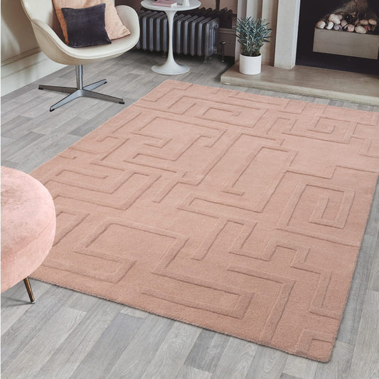Maze Blush Rug - Love - Rugs alternate image