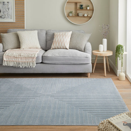 Maze MAZ104 Blue Rug - Love-Rugs