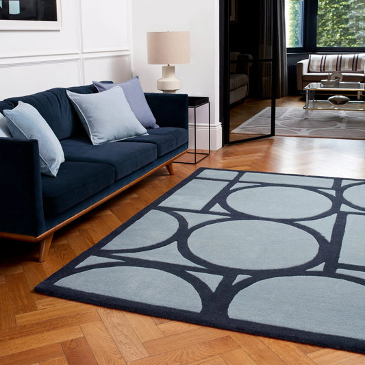 Metro Blue Rug - Love - Rugs alternate image