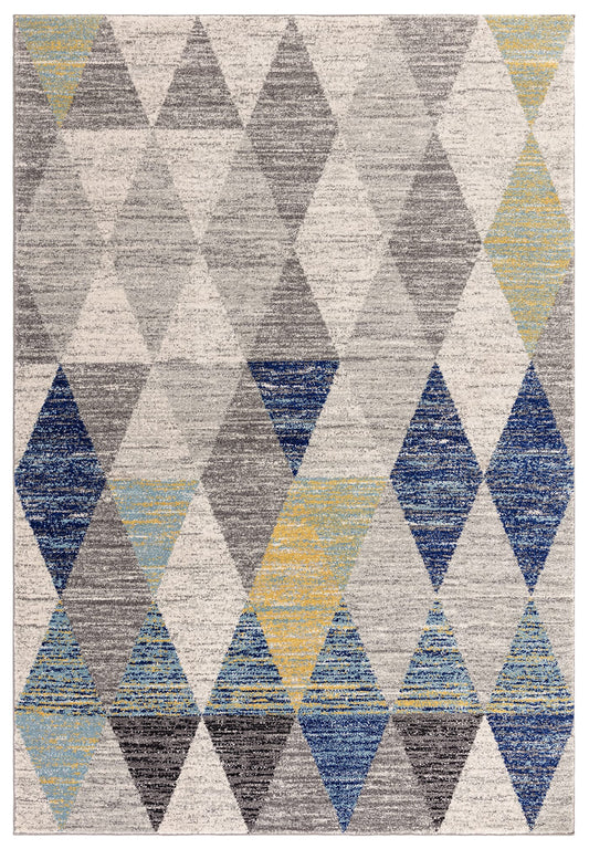 Muse MU25 Harlequin Blue Rug - Love-Rugs