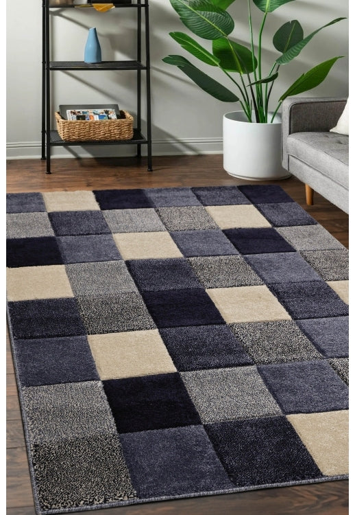 Newport Blocks Blue Rug - Love-Rugs alternate image