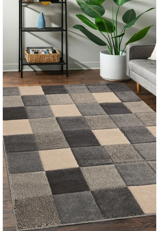 Newport Blocks Grey Rug - Love-Rugs alternate image