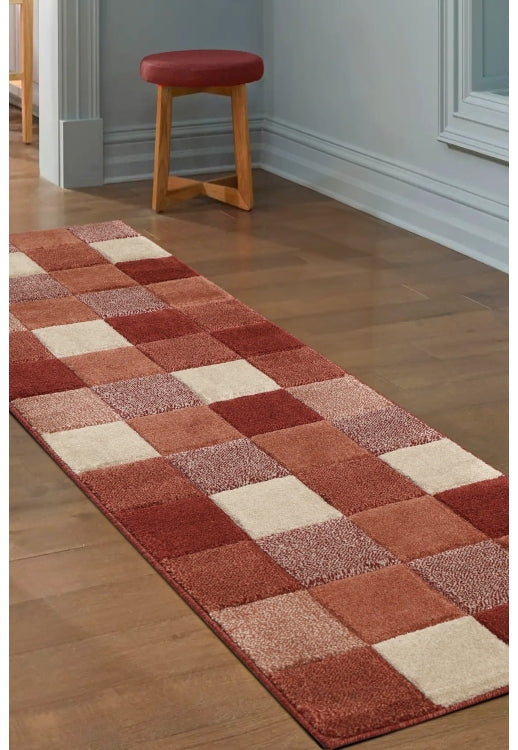 Newport Blocks Terra Runner Rug - Love-Rugs alternate image
