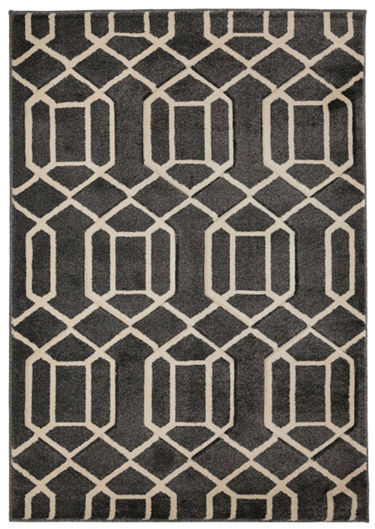 Newport Lattice Grey Rug - Love-Rugs