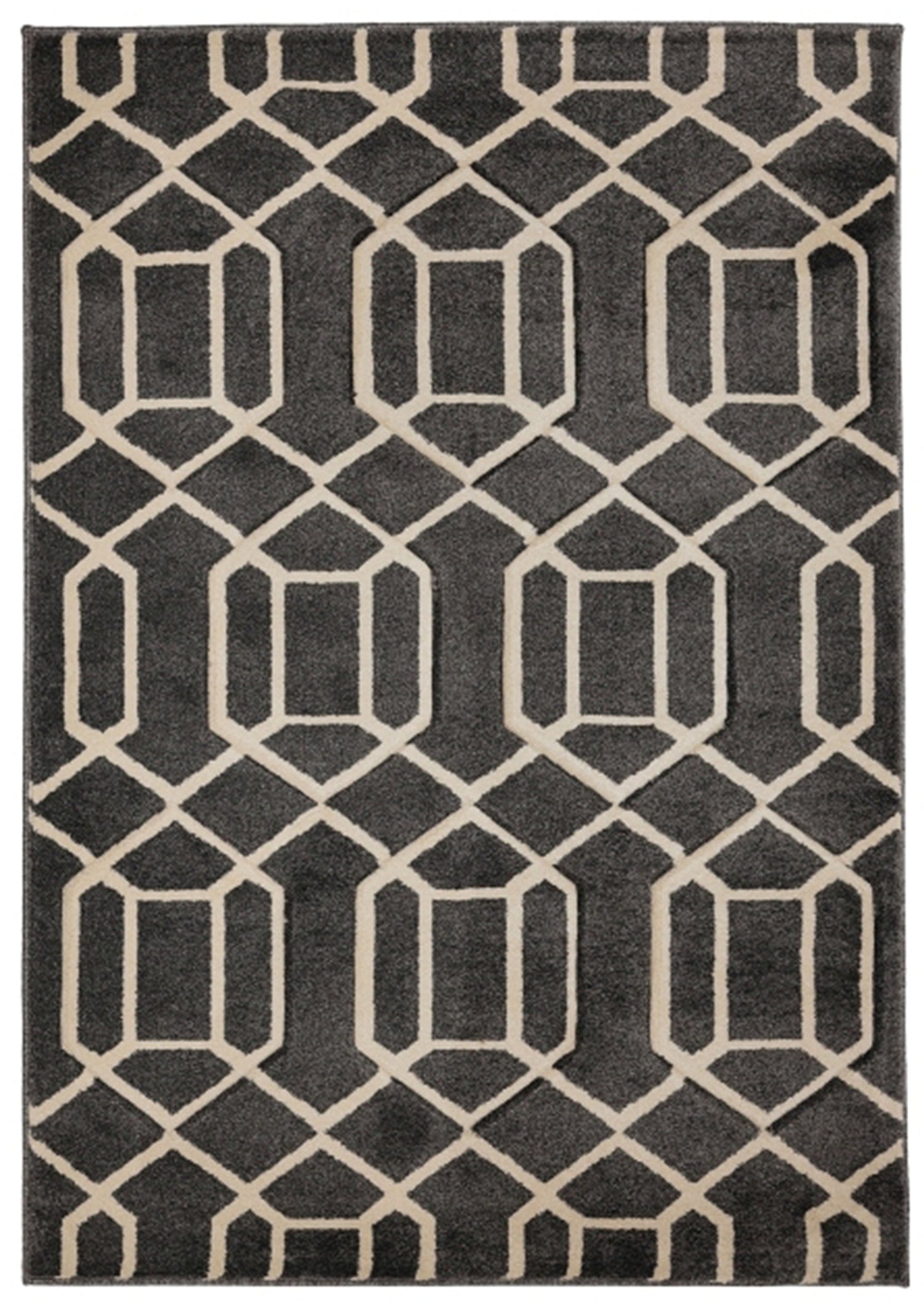 Lattice Design Rugs Newport Lattice Grey Rug – Love-Rugs