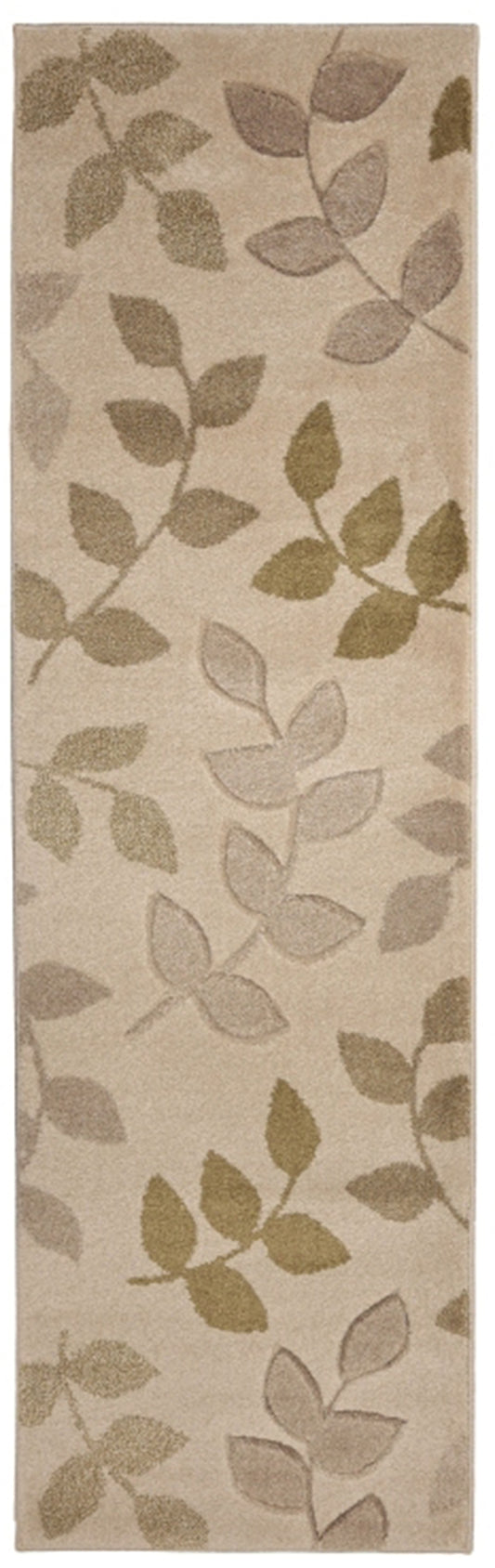 Newport Leaf Green Runner Rug - Love-Rugs