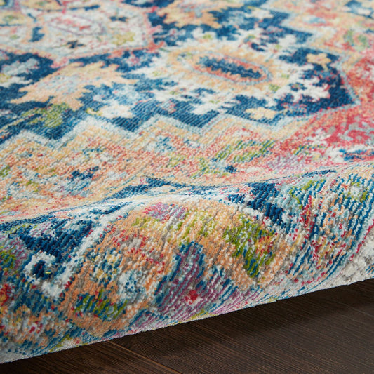 Nourison Ankara ANR11 Blue Medallion Runner Rug - Love-Rugs alternate image