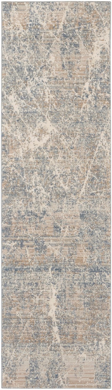 Nourison Exhale EXL02 Beige Blue Runner Rug - Love-Rugs