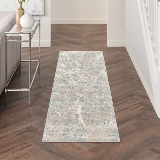 Nourison Exhale EXL02 Beige Blue Runner Rug - Love-Rugs alternate image
