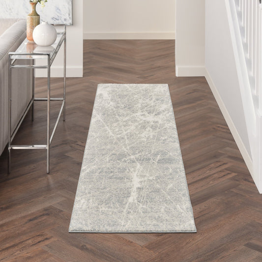 Nourison Exhale EXL02 Ivory Grey Runner Rug - Love-Rugs alternate image