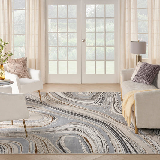 Nourison Glitz GLZ21 GRYGD Rug - Love-Rugs alternate image