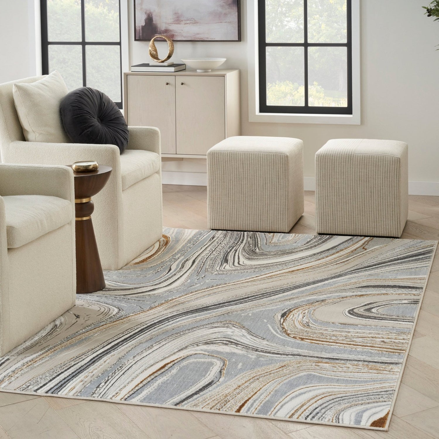 Nourison Glitz GLZ21 GRYGD Rug - Love-Rugs
