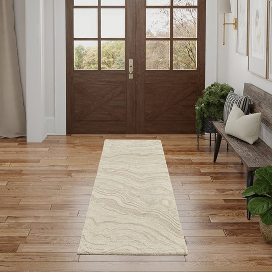 Nourison Graceful GRU01 Beige Runner Rug - Love - Rugs alternate image