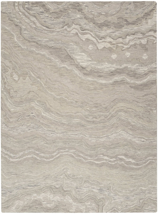 Nourison Graceful GRU01 Grey Rug - Love - Rugs