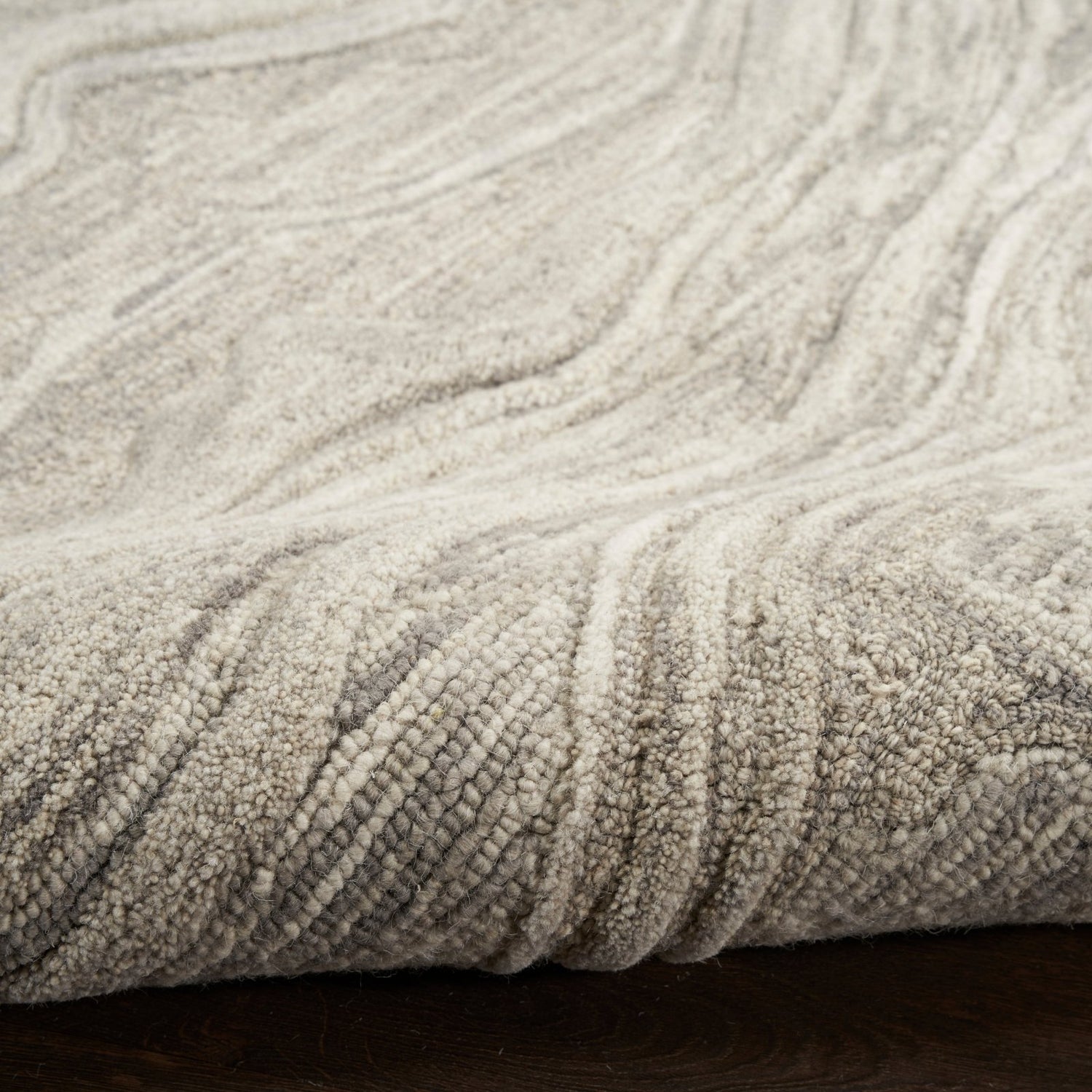 Nourison Graceful GRU01 Grey Runner Rug - Love - Rugs