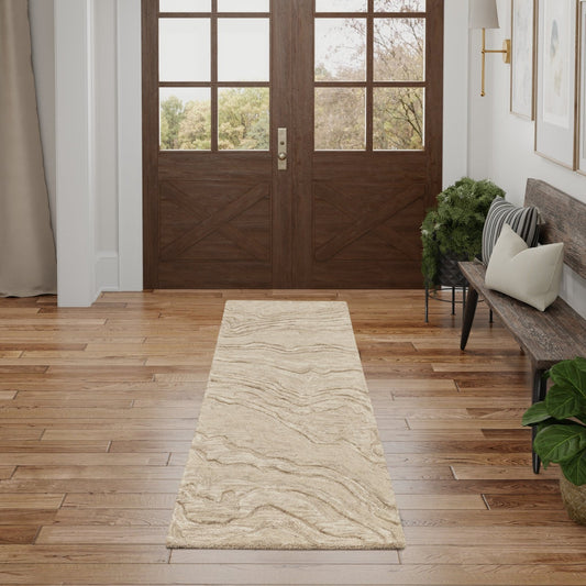 Nourison Graceful GRU01 Taupe Runner Rug - Love - Rugs alternate image