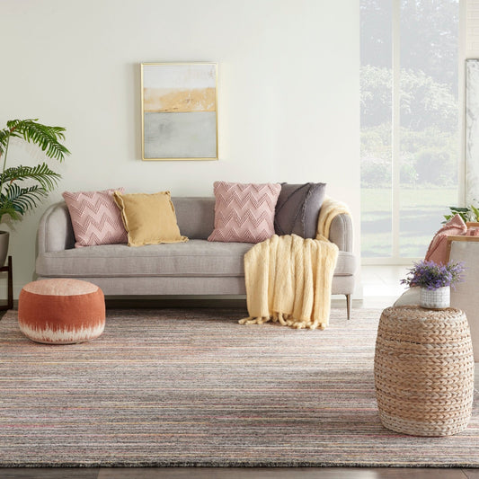 Nourison Plateau PAE01 Grey Flame Rug - Love - Rugs