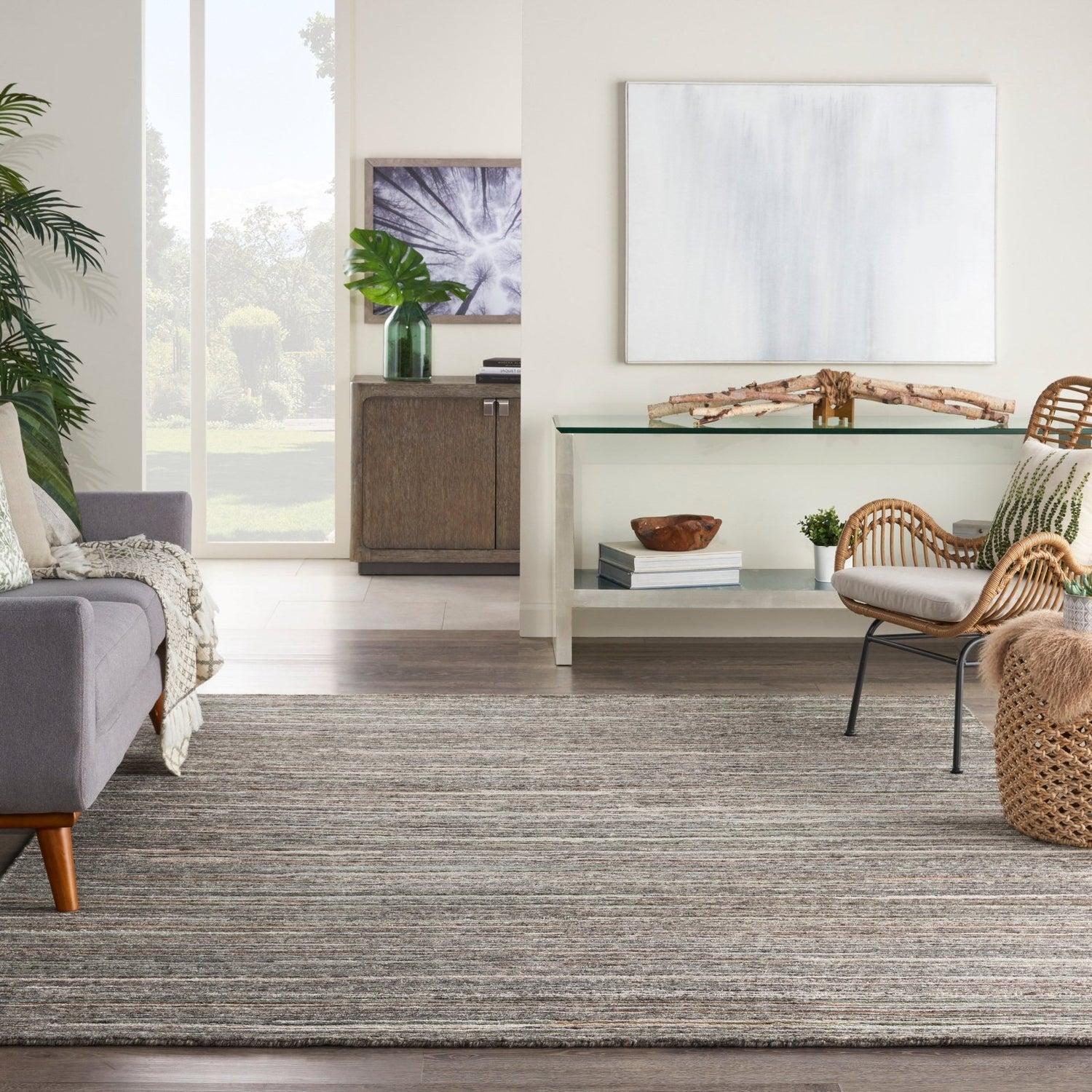 Nourison Plateau PAE01 Grey Green Rug - Love - Rugs