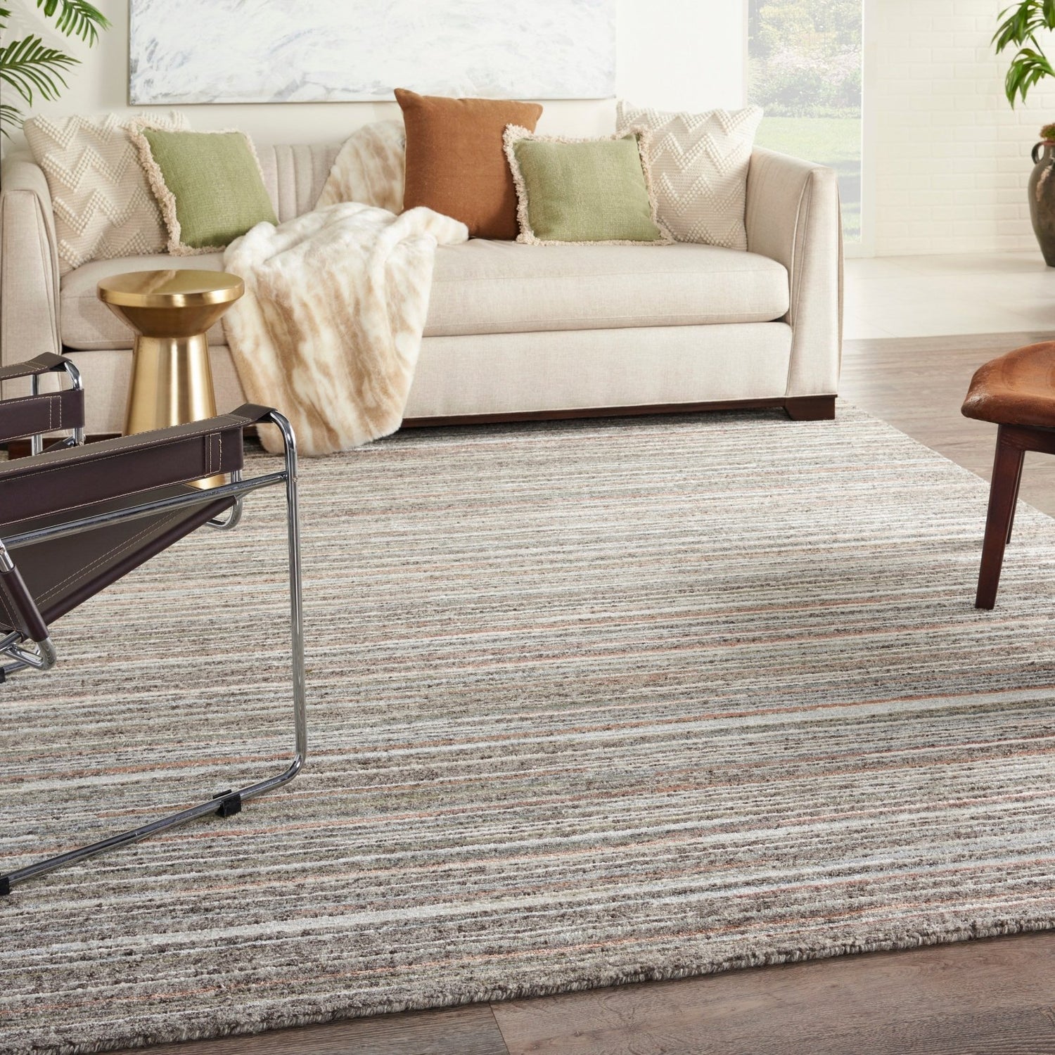 Nourison Plateau PAE01 Grey Green Rug - Love - Rugs