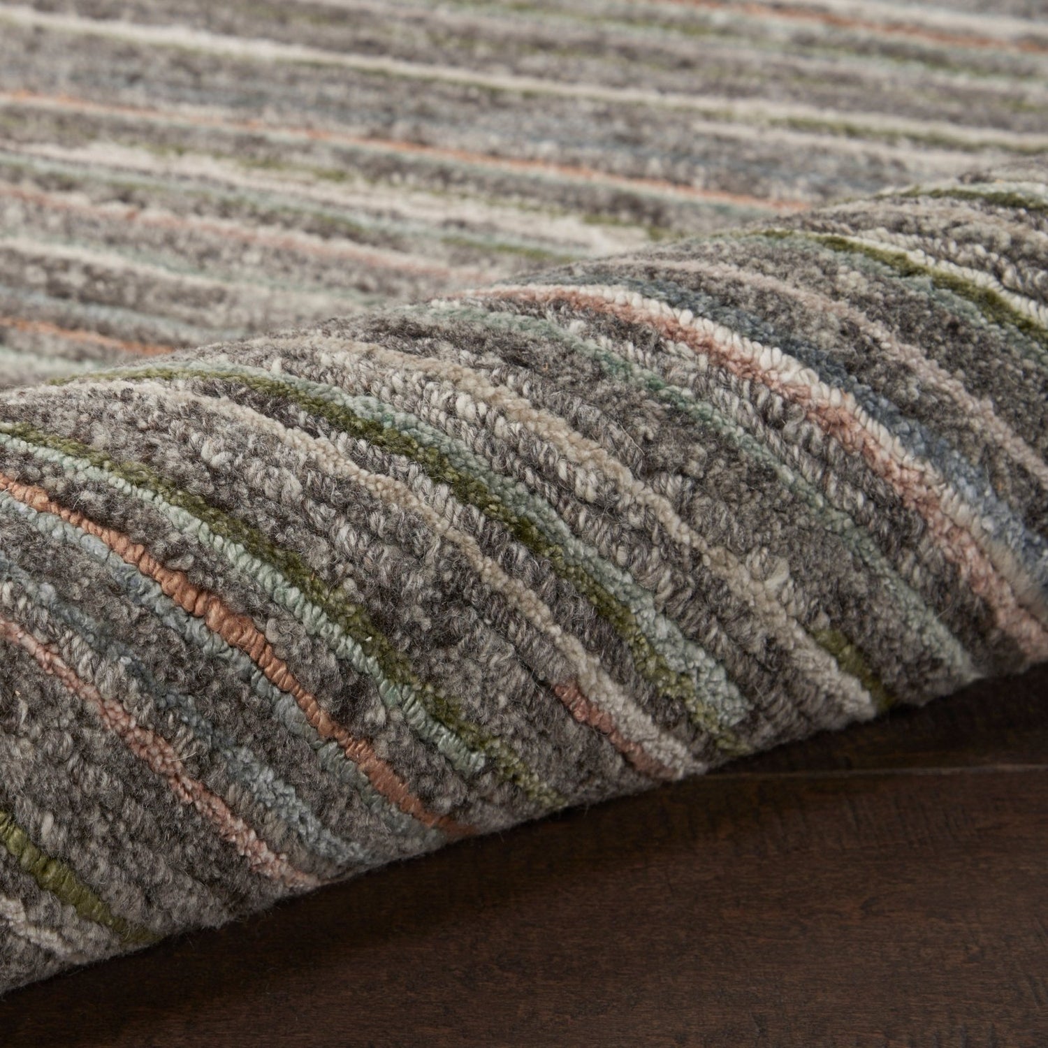 Nourison Plateau PAE01 Grey Green Rug - Love - Rugs