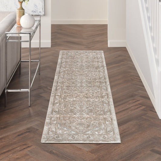 Nourison Quarry QUA05 Beige Runner Rug - Love - Rugs alternate image