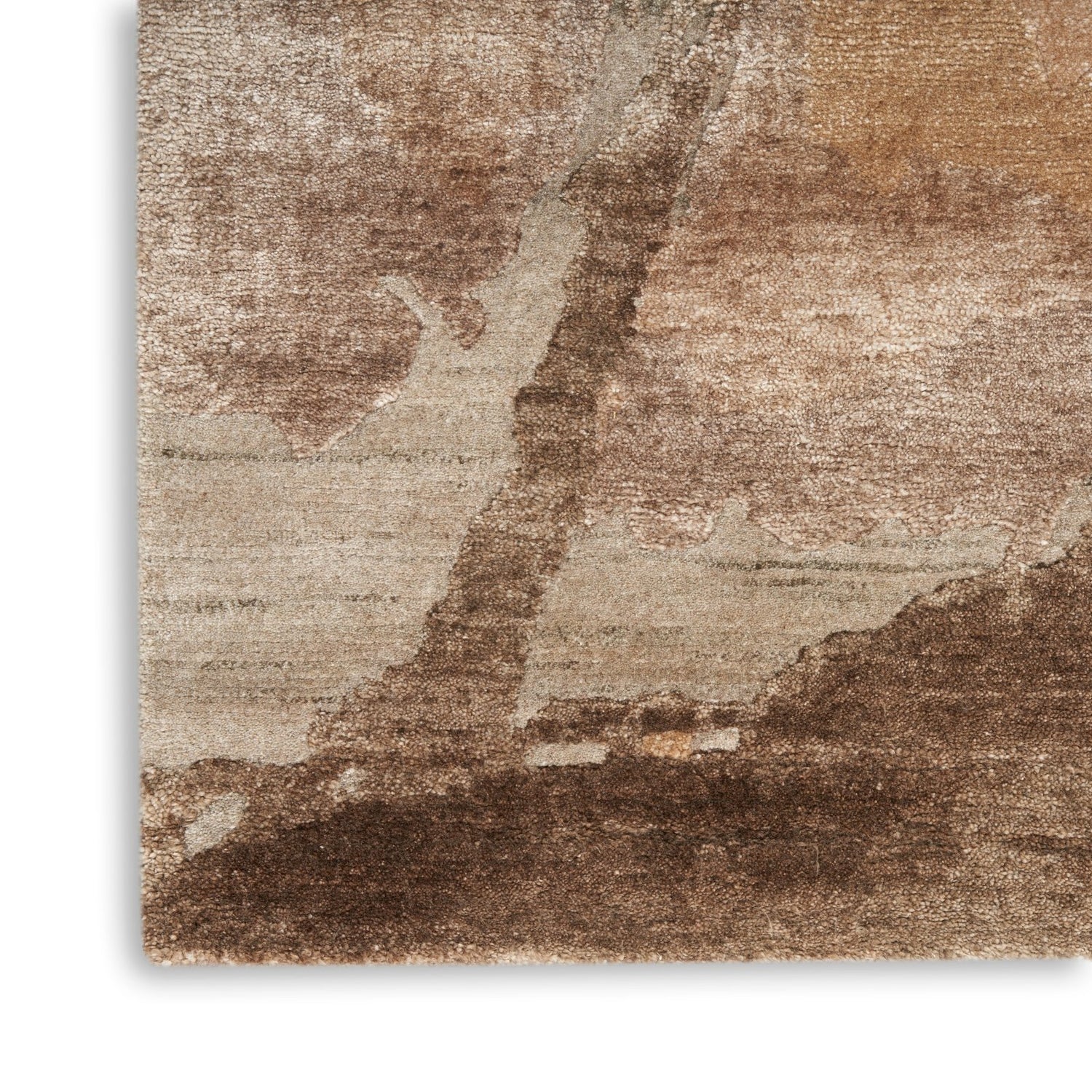 Nourison Silk Shadows SHA24 Beige Silver Rug - Love - Rugs