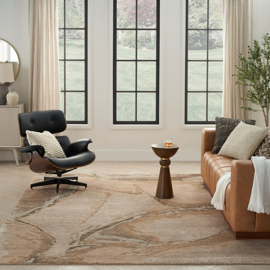 Nourison Silk Shadows SHA24 Beige Silver Rug - Love - Rugs alternate image