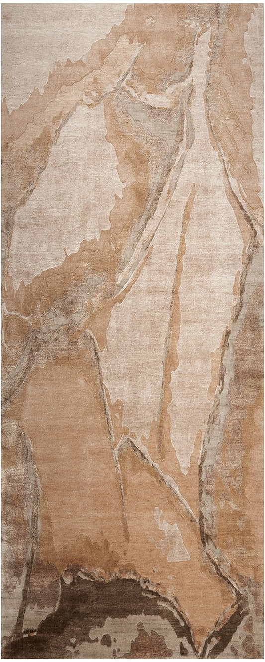 Nourison Silk Shadows SHA24 Beige Silver Runner Rug - Love - Rugs