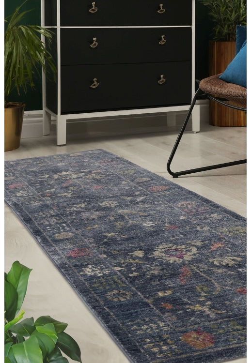 Orner Traditional Blue Runner Rug alternate image