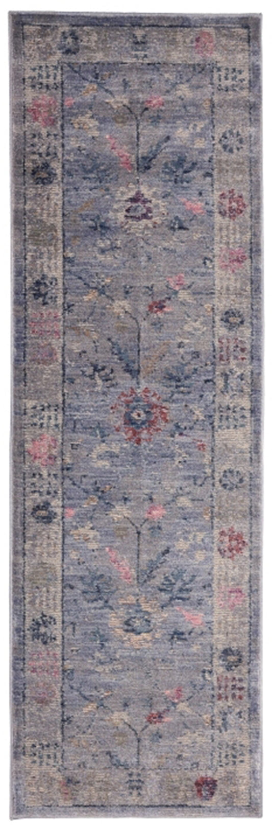 Orner Traditional Grey Runner Rug