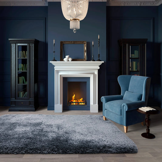 Love-Rugs Plush Airforce Blue Rug