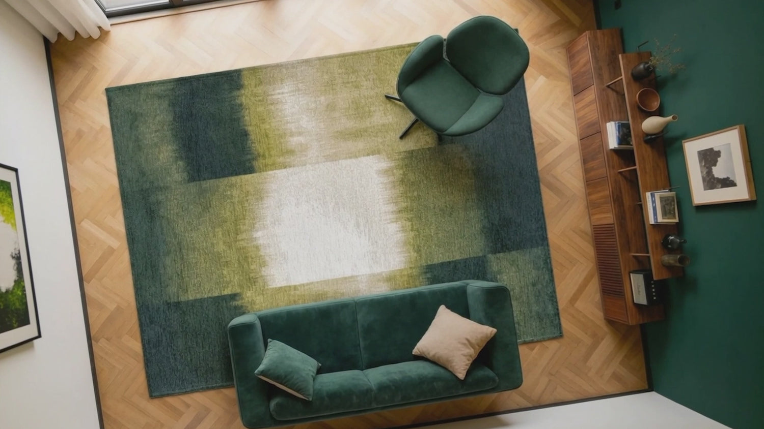 Louis De Poortere Meditation Sendai 2071 Forest Mood Rug Video