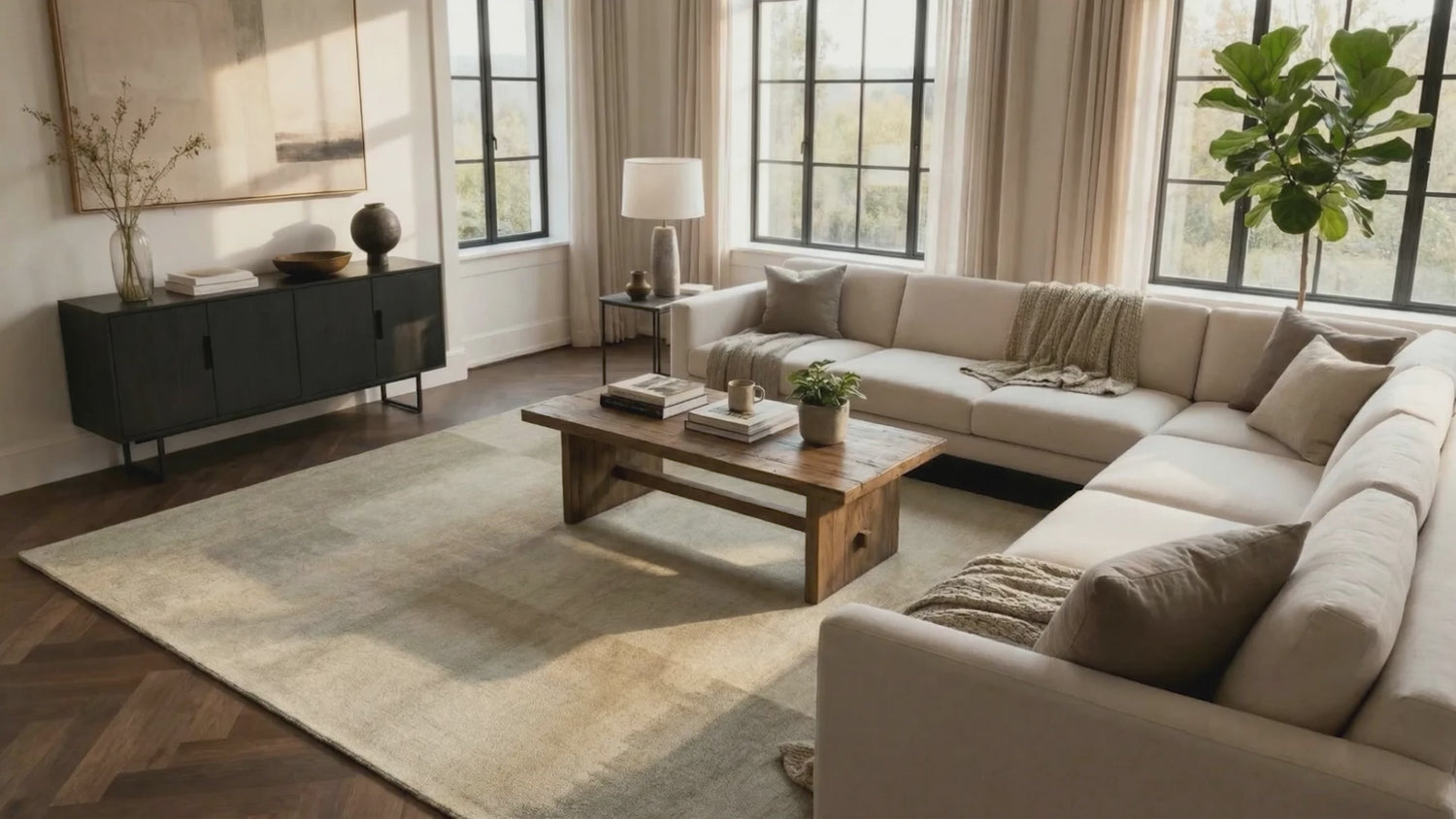 Louis De Poortere Meditation Sendai 2070 Cottage Grey Rug Video