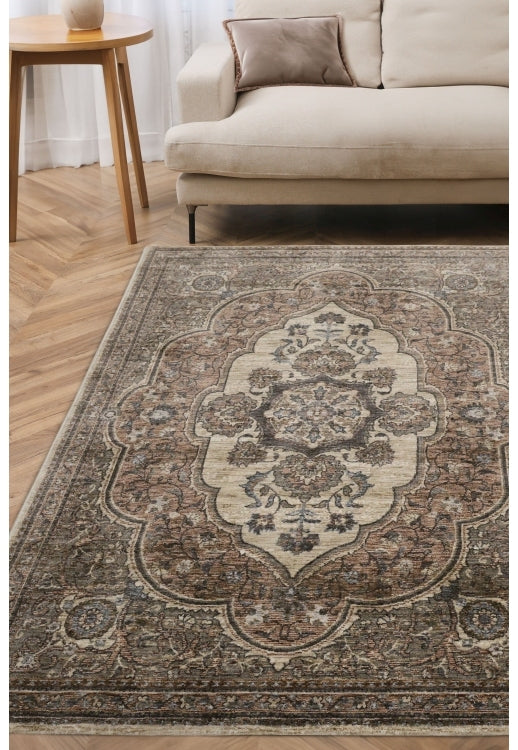 Raja Medallion Terracotta Rug - Love-Rugs alternate image