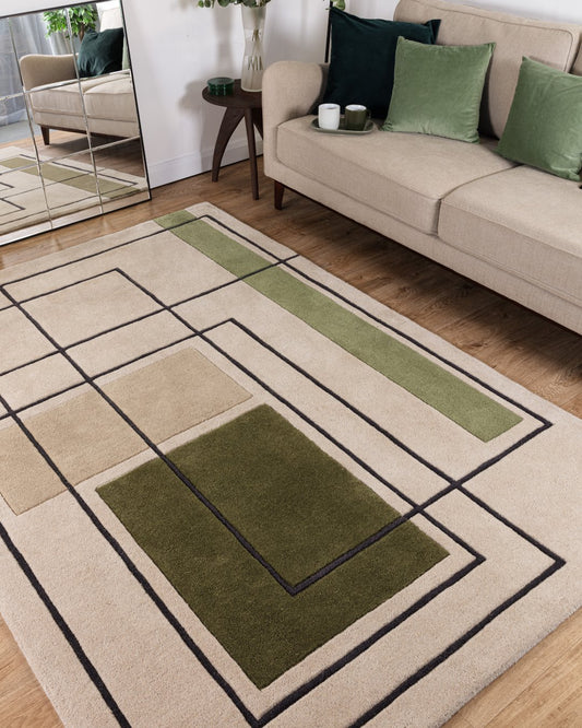 Reef RF21 Outline Khaki Rug - Love - Rugs alternate image