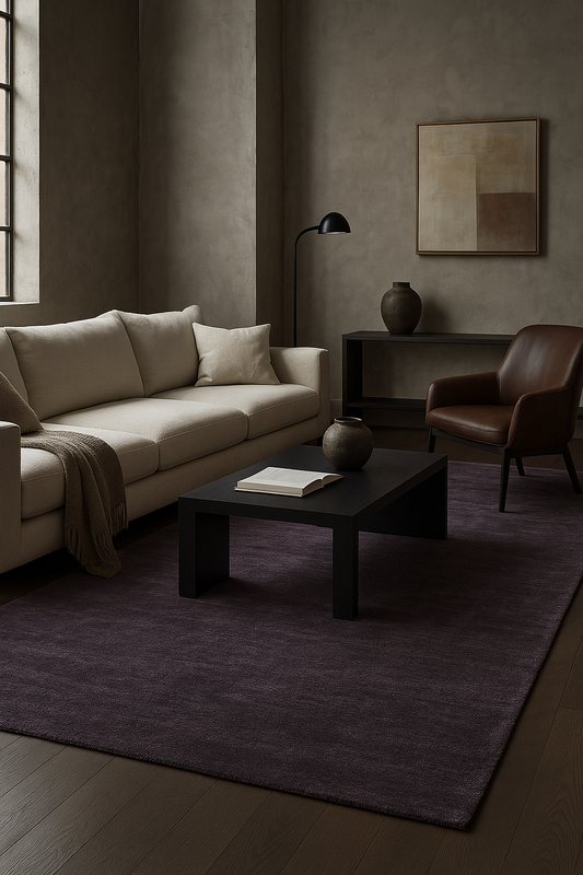 Elgin Mulberry Purple Wool Rug