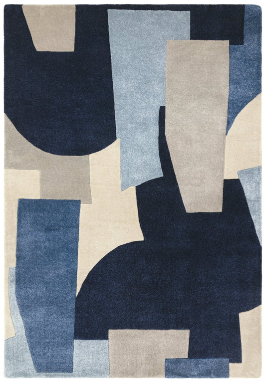 Romy 11 Element Blue Rug - Love-Rugs