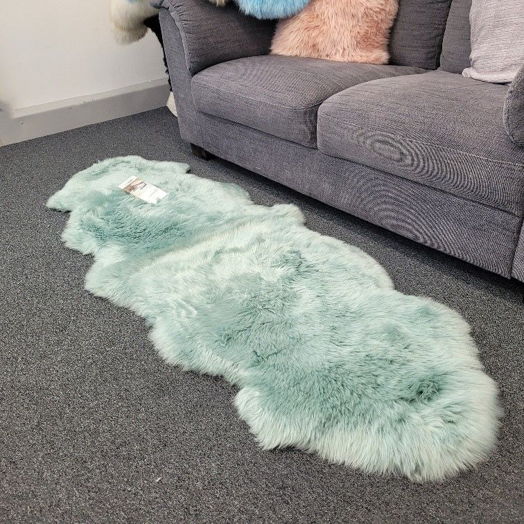 Bowron Longwool Sage Sheepskin Rug