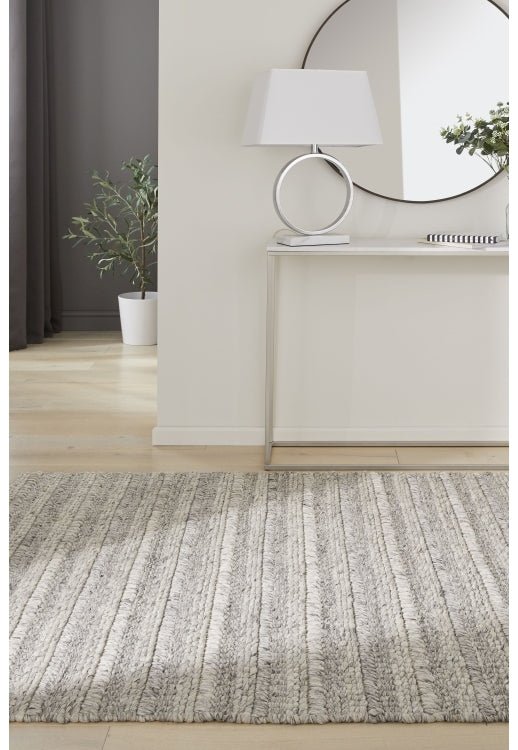 Savannah Textured Grey Rug - Love - Rugs