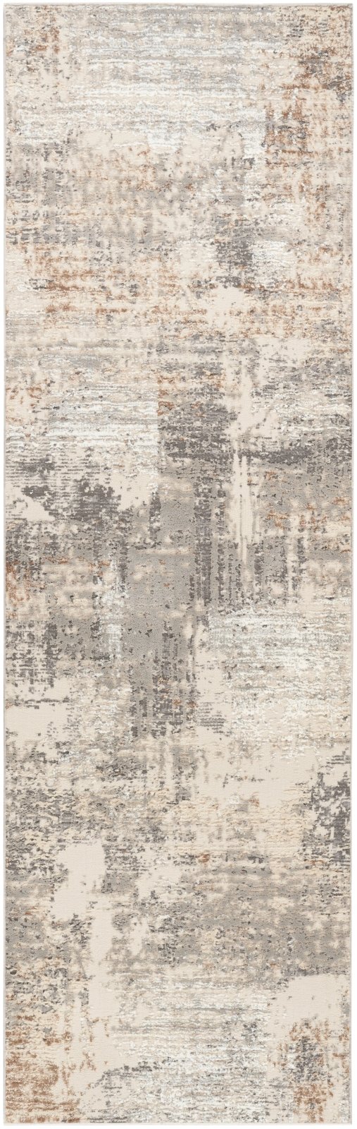 Sustainable Trends SUT04 Beige Grey Runner Rug - Love - Rugs